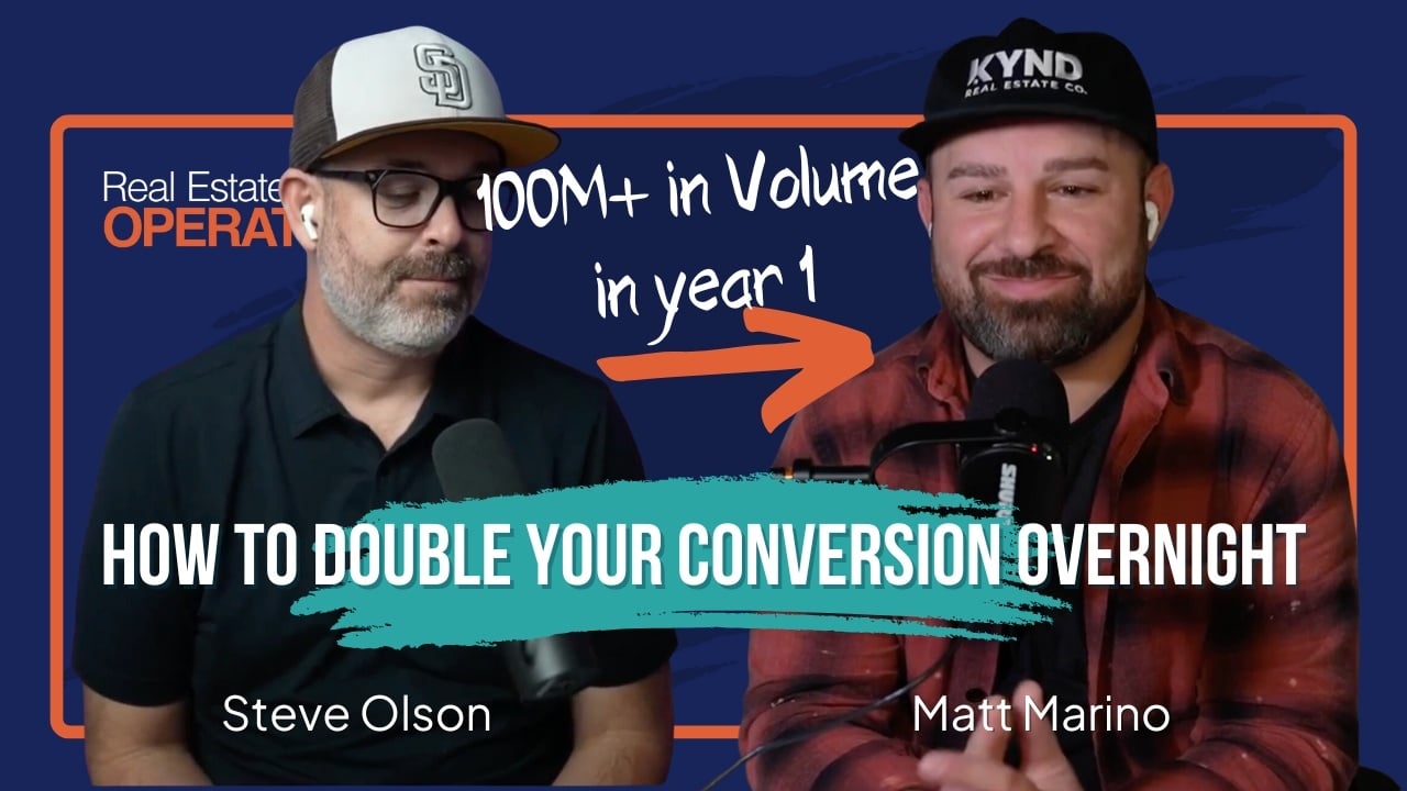 How to double your real estate conversion in 2025 with Matt Marino